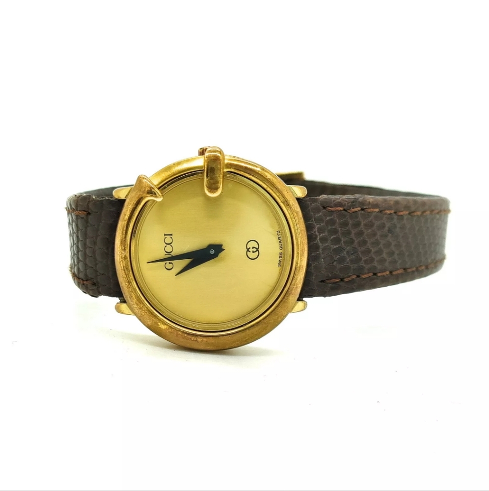 Gucci Watch 26mm Women's Gold X Brown - Picture 2 of 8